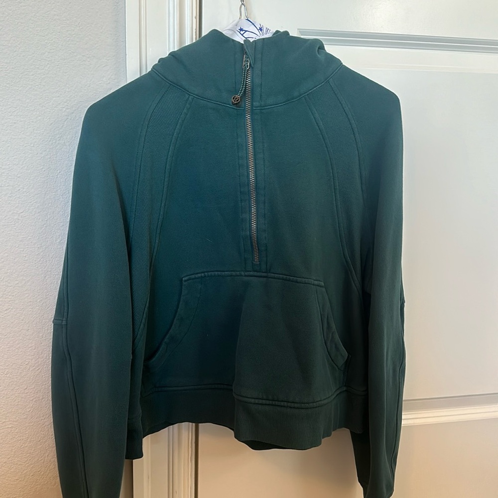 lululemon athletica Green V-Neck Sweater